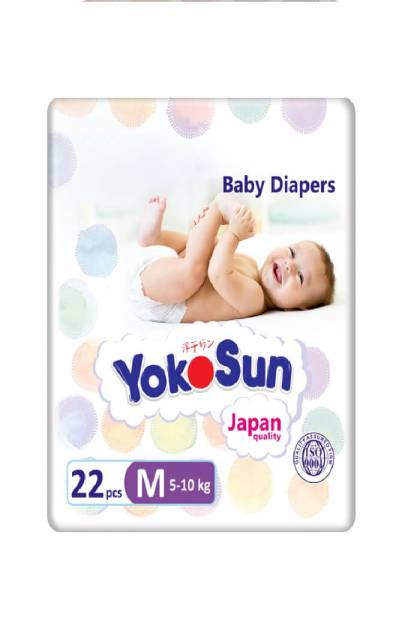 Подгузники Yocosun M-22 шт