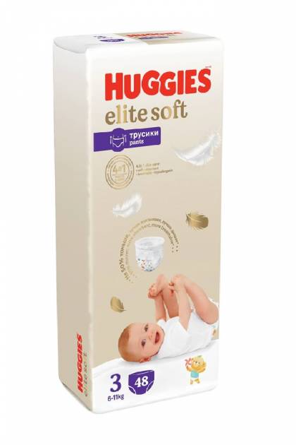 Подгузники-Трусики Huggies Elite Soft 3 48 шт