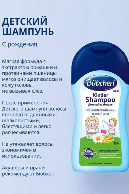 Шампунь с рождения Bubchen