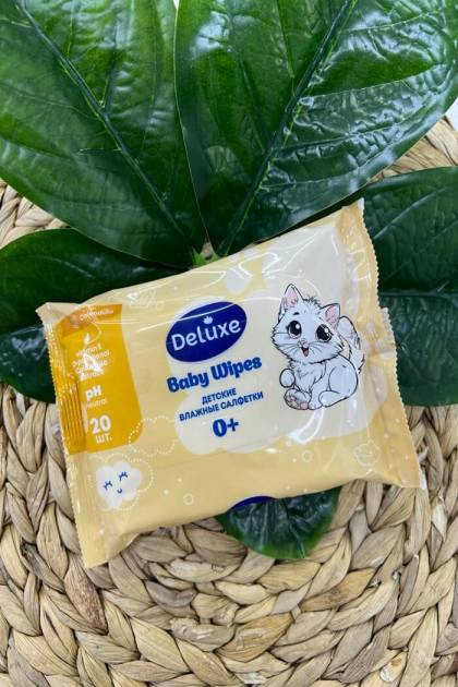 Влажные салфетки Deluxe 20шт