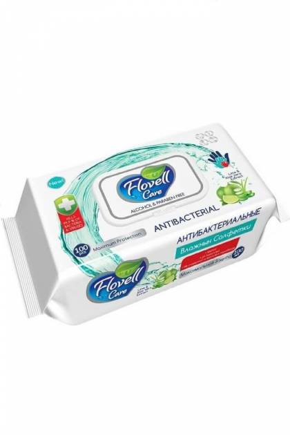 Влажные салфетки Flovell care 100шт