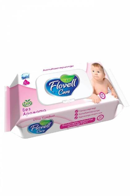 Влажные салфетки Flovell care 54шт
