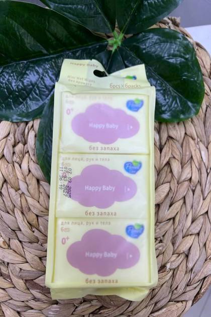 Влажные салфетки Flovell care 6*6шт