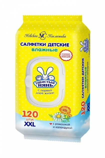 Влажные салфетки Ушастый нянь 120шт