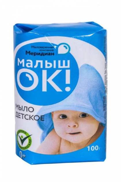 Мыло туалетное детское МалышаОк 90гр