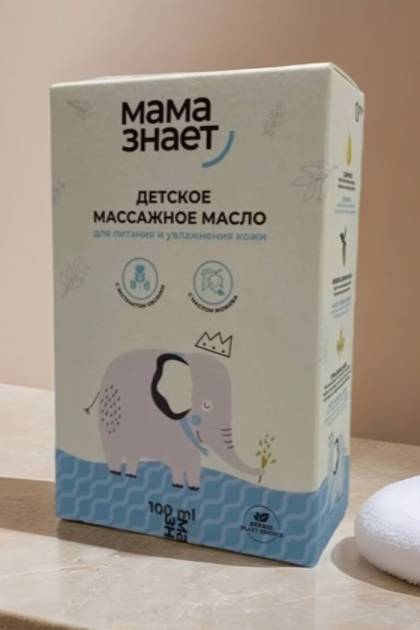 Масло массажное Мама знает 100мл