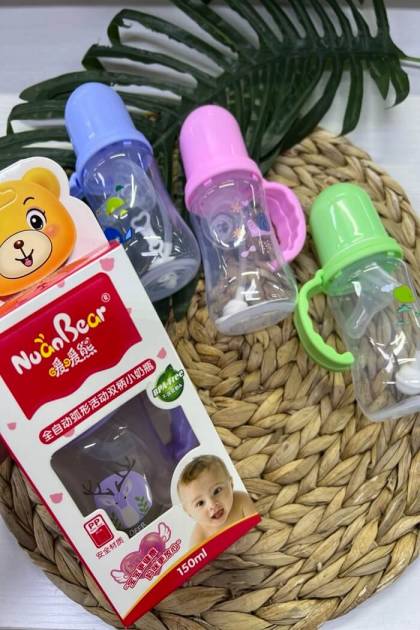 Бутылочка для кормления антиколиковая NoanBear 0+ 150мл (Цвет: Сиреневый)