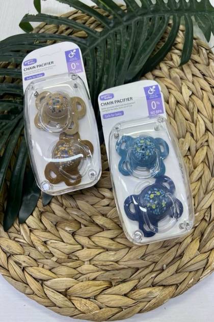 Соска силикон с прикусом Pretty baby 2шт 0+мес (Цвет: Синий)