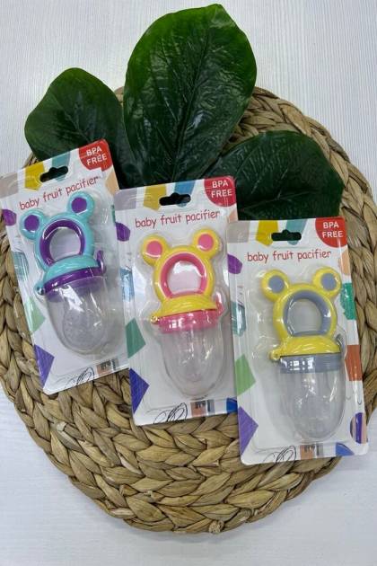 Ниблер силикон ушки 6+мес (Цвет: Фиолетовый+Бирюзовый)