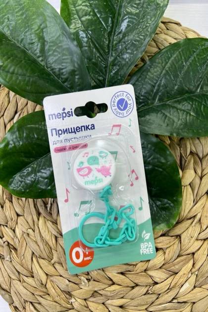 Прищепка для пустышки Mepsi 0+ (Цвет: Бирюзовый)